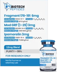 Fragment 176-191 & Mod GRF 1-29 & Ipamorelin Blend (12mg)